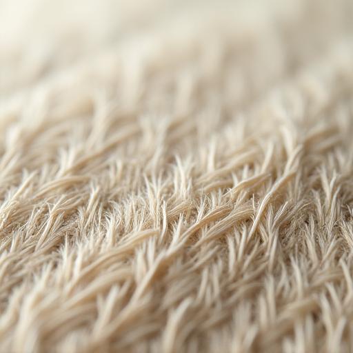 Primo piano di una carta da parati con texture in fibra naturale.